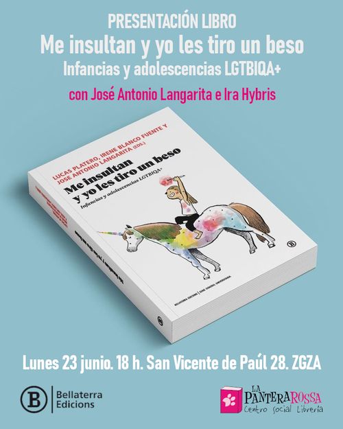 Presentación de libro 'Me insultan y yo les tiro un beso Infancias y adolescencias LGTBIQA+' 