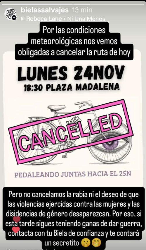 [CANCELADO] Pedaleando juntas hacia el 25N