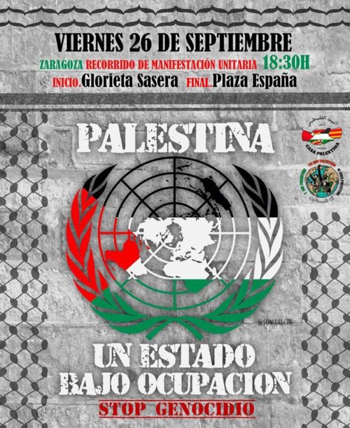 Manifestación Stop Genocidio 