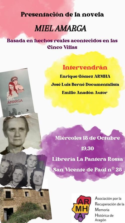 Presentación del libro "Miel amarga"