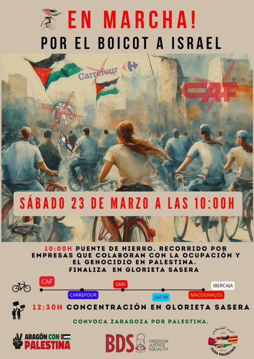 Bicicletada por el Boicot a Israel