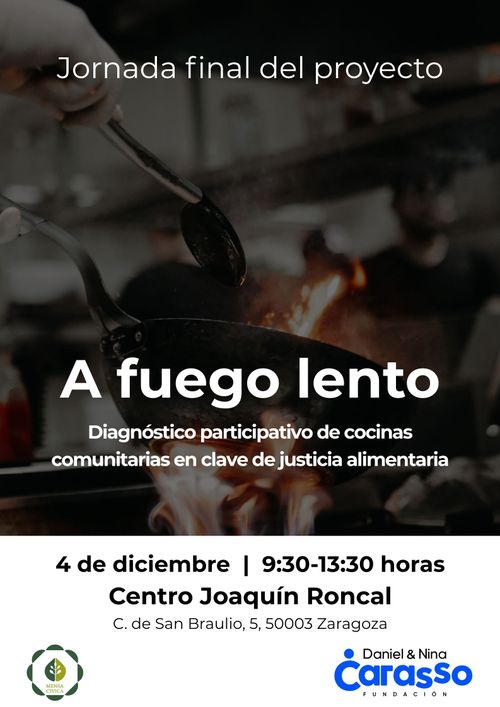 Jornada final de A fuego lento: diagnóstico participativo de cocinas comunitarias
