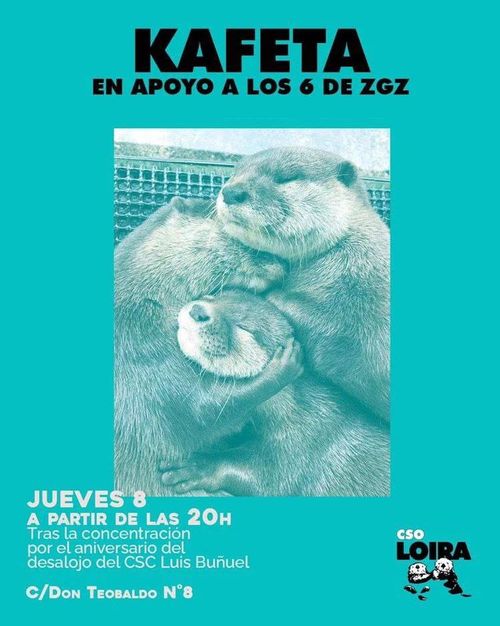 Kafeta en apoyo a los 6 de Zaragoza