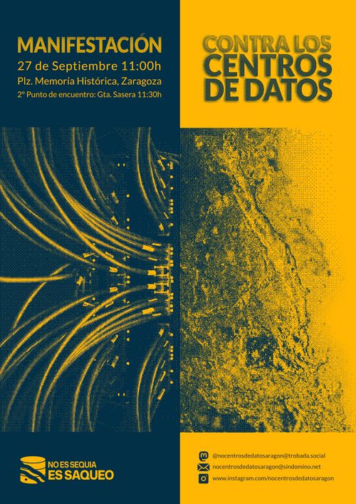 Manifestación: No es sequía es saqueo, Contra la boira digital