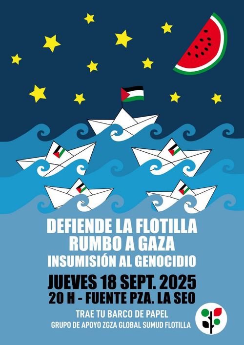  INSUMISIÓN AL GENOCIDIO DE GAZA - DEFENDAMOS LA GLOBAL SUMUD FLOTILLA