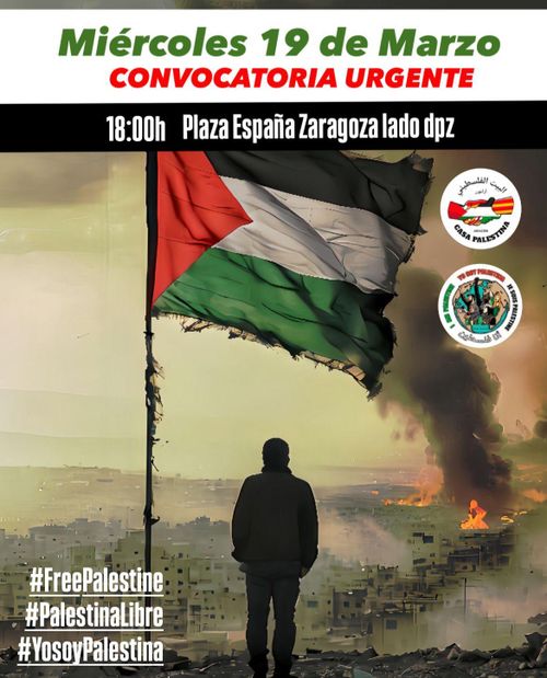 Concentración por Gaza y la ruptura del alto el fuego del estado sionista