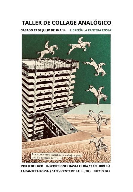 Taller de collage analógico, por H de Luca