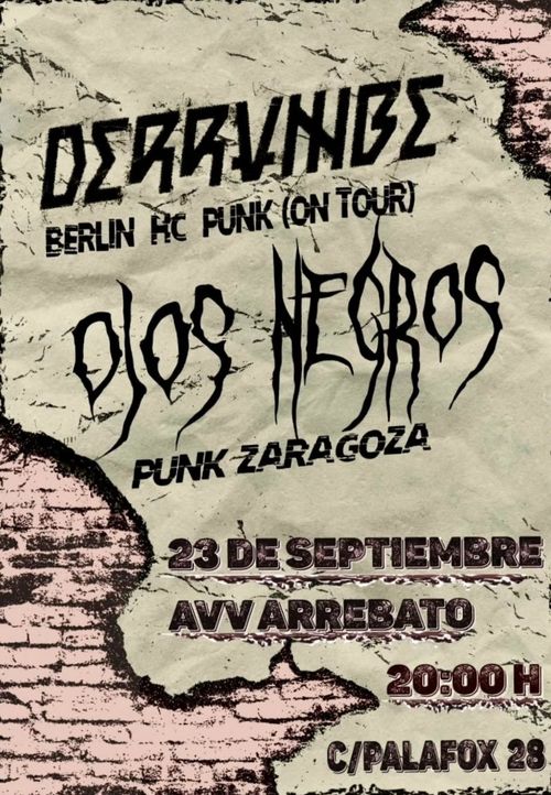 Concierto: Derrumbe + Ojos negros