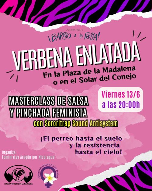 ¡Vente a la primera verbena enlatada de la Semana Cultural de la Madalena!