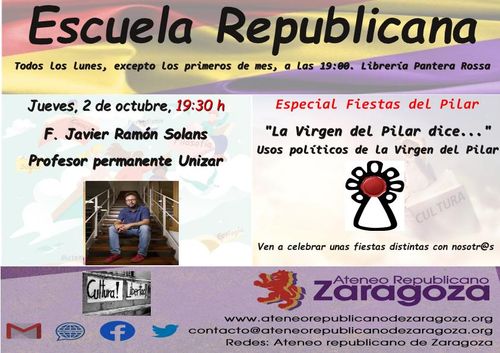 Especial Fiestas del Pilar con el libro "La Virgen del Pilar dice..." 