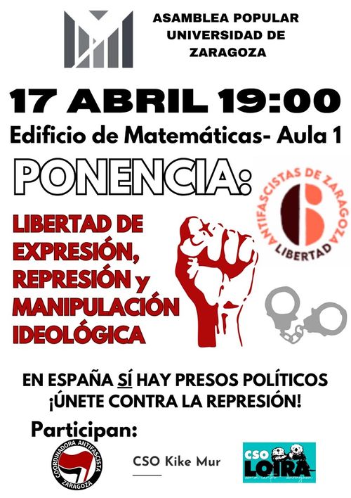 Ponencia: Libertad de expresión, represión y manipulación ideológica 