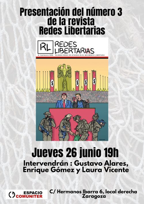 Presentación del número 3 de la revista Redes Libertarias