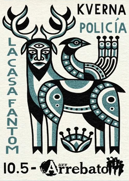Concierto: La casa fantom + Kverna + Policia