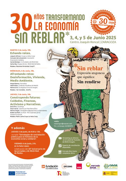 XXX Jornadas de Economía Solidaria: 30 años transformando la economía sin reblar*