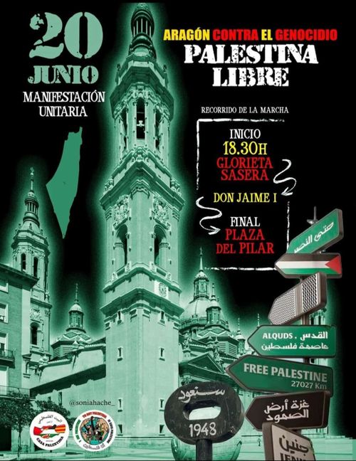 Aragón contra el genocidio: Palestina libre
