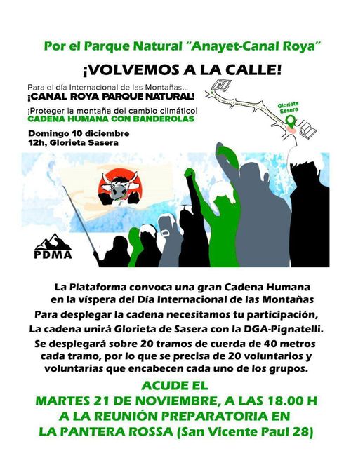 Asamblea preparatoria cadena humana