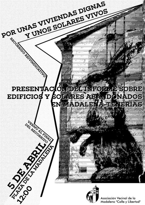 Presentación del informe sobre solares y edificios abandonados en Madalena - Tenerías 