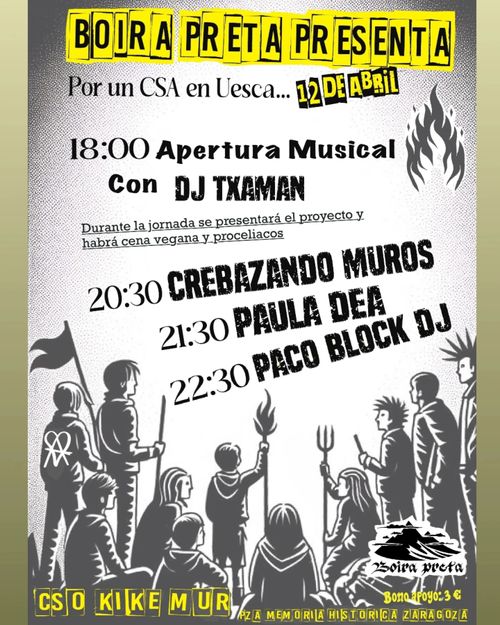 Boira Preta presenta: Por un CSA en Uesca