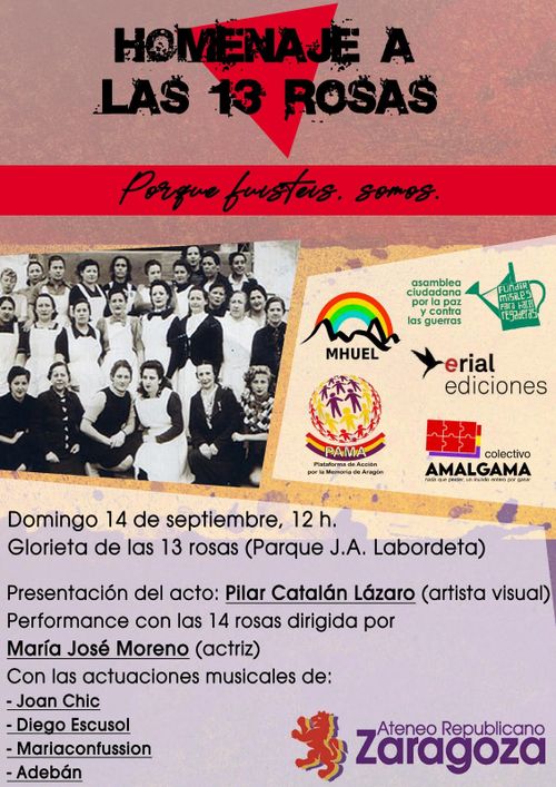 HOMENAJE A LAS TRECE ROSAS