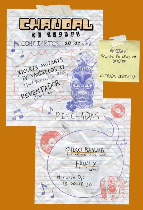 Concierto y Dj "Chándal de grapas"