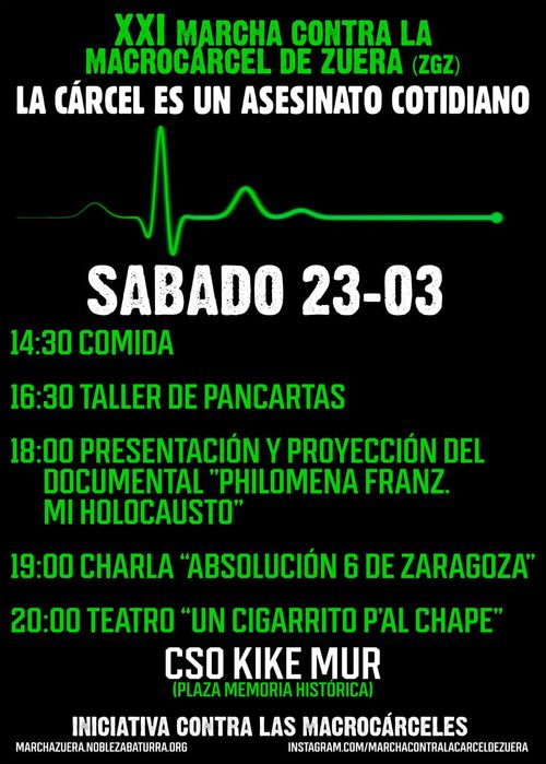 Jornada anticarcelaria (XXI Marcha a Zuera)